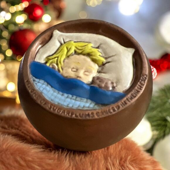 Vintage 1976 Duncan Enterprise Hand-Painted Ornament Christmas Tree Decor - Picture 2 of 4